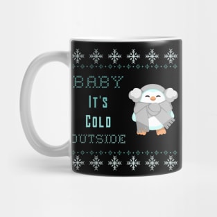 Baby Its Cold Outside Christmas Penguin Winter Mug